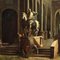 Capricho arquitectónico con figuras, siglo XVIII, óleo sobre lienzo, enmarcado, Imagen 3