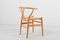 Danish Wishbone Chairs in Oak by Hans J. Wegner for Carl Hansen & Søn, 1960s, Set of 2, Image 8