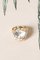 Finnish Modernist Rock Crystal Ring in Gold, Image 1