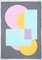 Ryan Rivadeneyra, Geometric Bloom in Pastelltönen, 2022, Acryl auf Papier 1