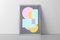 Ryan Rivadeneyra, Geometric Bloom in Pastelltönen, 2022, Acryl auf Papier 5