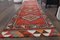 Tappeto da corridoio Oushak vintage rosso, Immagine 2