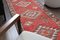 Tappeto da corridoio Oushak vintage rosso, Immagine 7