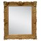 Neoclassical Spanish Empire Rectangular Mirror in Gold Hand Carved Wood, 1970 1