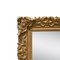 Neoclassical Spanish Empire Rectangular Mirror in Gold Hand Carved Wood, 1970 3