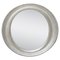Neoklassizistischer ovaler Empire Spiegel aus handgeschnitztem Silber 1