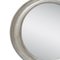 Neoklassizistischer ovaler Empire Spiegel aus handgeschnitztem Silber 3