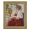 M. Maksolly, Woman with a Samovar, Oil on Canvas, Framed 1
