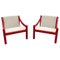 Carimateby Lounge Chairs in Lacquered Wood by Vico Magistretti for Cassina, Set of 2 1