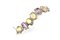 Roségold und Silber Armband mit Amethyst Topas und Diamanten 3