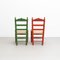 Rustic Chairs in Hand-Painted Wood, 1940, Set of 2 6