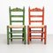 Rustic Chairs in Hand-Painted Wood, 1940, Set of 2 10