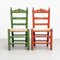 Rustic Chairs in Hand-Painted Wood, 1940, Set of 2, Image 10