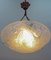 Art Deco Frosted Glass Pendant Light by Jean Noverdy, France, 1930s 6