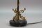 Neoclassical Brass and Marble Table Lamp with Dolphins, France, 1950s 9
