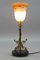 Neoclassical Brass and Marble Table Lamp with Dolphins, France, 1950s, Image 7