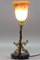 Lampe de Bureau Néoclassique en Laiton et Marbre avec Dauphins, France, 1950s 6