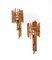 Mid-Century Rattan Lantern Sconces Attributed to Louis Sognot, 1960s, Set of 2 4