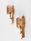 Mid-Century Rattan Lantern Sconces Attributed to Louis Sognot, 1960s, Set of 2, Image 3