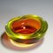 Italian Geode Bowl in Yellow and Orange Murano by Archimede Seguso, 1958 2