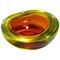 Italian Geode Bowl in Yellow and Orange Murano by Archimede Seguso, 1958, Image 1