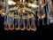 Ambra Drops Glass Chandelier, 1950s 16