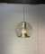 Lampada a sospensione industriale in vetro soffiato, Paesi Bassi, anni '60, Immagine 1