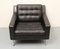 Black Leather Armchair, 1960s, Image 1