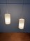 Mid-Century German Minimalist Cocoon Pendant Lamps by Friedel Wauer for Goldkant Leuchten, 1960s, Set of 2 1