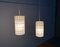 Lampes à Suspension Cocoon Mid-Century Minimalistes par Friedel Wauer pour Goldkant Leuchten, 1960s, Set de 2 5