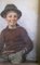Portrait d'un Garçon Assis, 1900s, Huile sur Carton 4