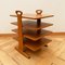 Vintage Swiss Wood Newspaper Rack, Image 1