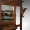 Tall Antique English Victorian Oak Hall Stand 7