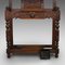 Tall Antique English Victorian Oak Hall Stand 12