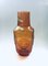 Vintage Amber Glass High Starburst Vase from Empoli, Italy, 1960s, Image 1