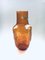 Vintage Amber Glass High Starburst Vase from Empoli, Italy, 1960s, Image 3