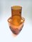 Vintage Amber Glass High Starburst Vase from Empoli, Italy, 1960s 6