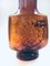 Amber Glass Low Starburst Vase from Empoli, Italy, 1960s, Image 4