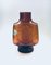 Bernsteinfarbene Niedrige Starburst Vase von Empoli, Italien, 1960er 7