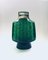 Grüne Grüne Gerippte Starburst Vase von Empoli, Italien, 1960er 8