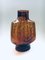 Bernsteinfarbene Niedrige Starburst Vase aus Glas von Empoli, Italien, 1960er 4