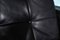 Poltrona girevole Mid-Century in pelle nera, anni '60, Immagine 8