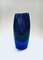 Vase Bullicante Moderne en Verre Soufflé à la Main Bleu et Violet 5
