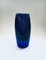 Modern Hand Blown Art Glass Bullicante Vase in Blue and Purple 8