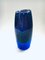 Modern Hand Blown Art Glass Bullicante Vase in Blue and Purple, Image 6
