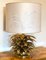 Brass Palm Table Lamp, 1970s 2