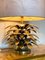 Lampada da tavolo a forma di palma in ottone, anni '70, Immagine 15