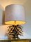 Lampada da tavolo a forma di palma in ottone, anni '70, Immagine 12