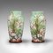 Antike dekorative viktorianische Vasen aus Opalglas, 1900er, 2er Set 2