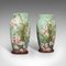 Antike dekorative viktorianische Vasen aus Opalglas, 1900er, 2er Set 1